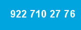 922 710 27 76 922 710 27 76